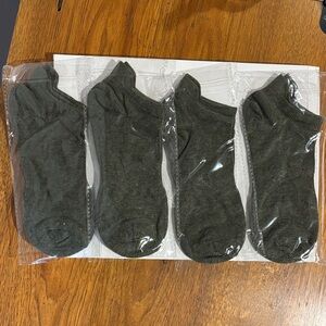 4 pair Unisex olive green Ankle Socks